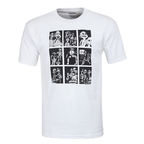 Skate Mental Joes Turtles Tshirt White - Medium