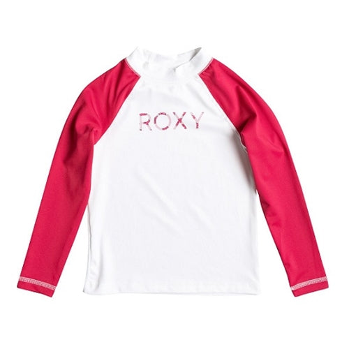 Roxy Sail Away Kids LS Rash Guard White Purple - 2k