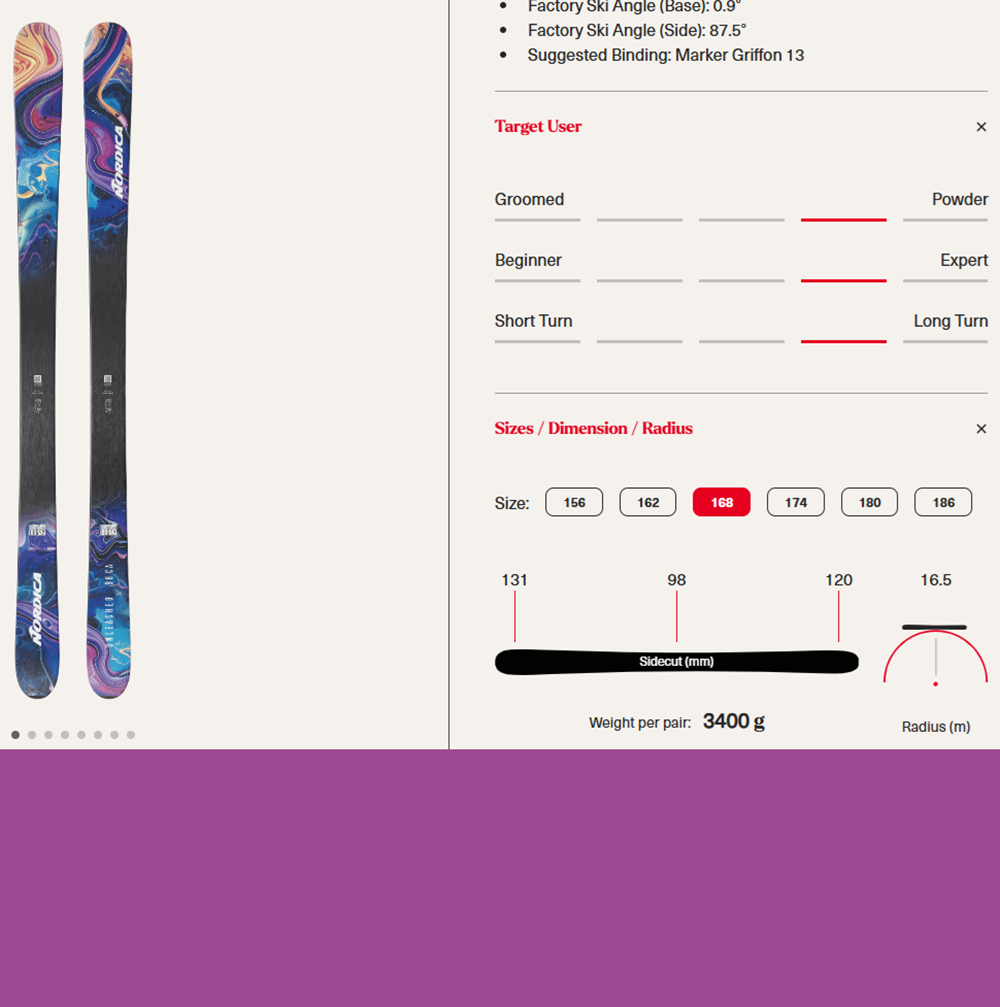 Nordica Unleashed 98ca Skis Blue 168