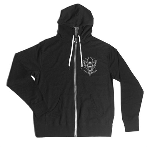 Ride Fearless ZipUp Hoody Black