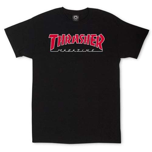 Thrasher Outlined SS Tshirt Black Red