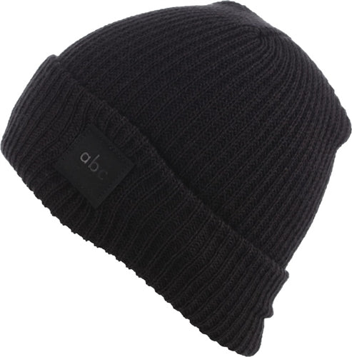 ABC Reed Cuff Beanie Black OneSize