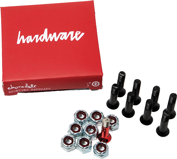 CHOCOLATE 1" PHILLIPS HARDWARE SET