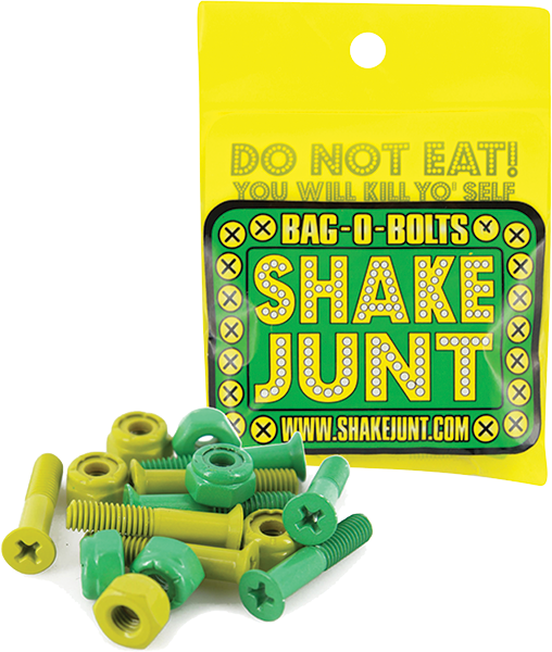SHAKE JUNT BAG-O-BOLTS ALL GRN & YEL 7/8" PHILLIPS 1set
