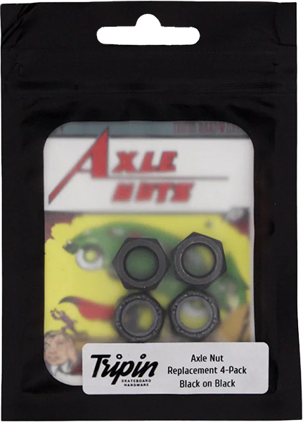 TRIPIN AXLE NUTS BLK ON BLK