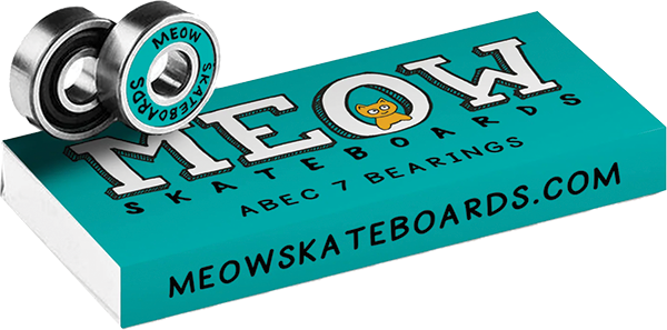 MEOW ABEC-7 BEARINGS SET TEAL