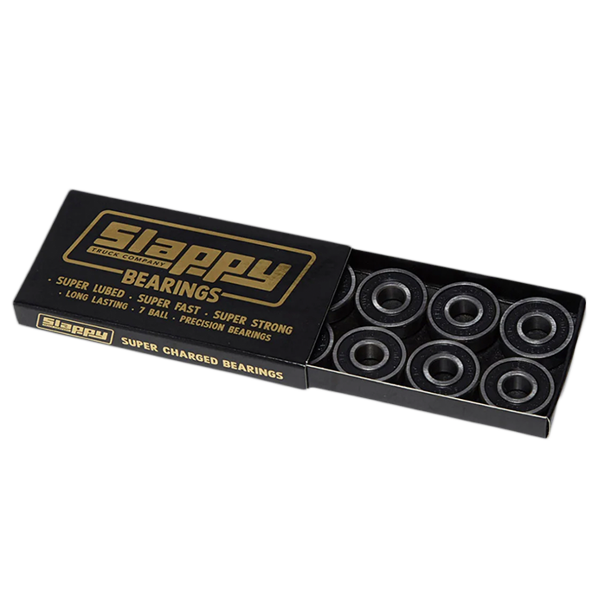 SLAPPY SUPER LUBE PRECISION BEARINGS BLK/SIL 1PC