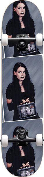 DARKSTAR GOTH GIRL SKATEBOARD COMPLETE 7.87 BLACK fp