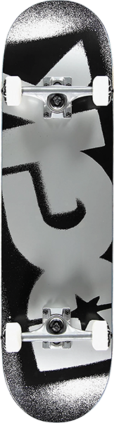 DGK OG LOGO SKATEBOARD COMPLETE-7.75 BLK/SILVER