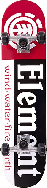 ELEMENT SECTION SKATEBOARD COMPLETE 7.75 BLK/WHT/RED