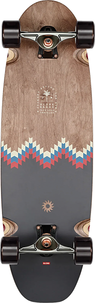 GLOBE COASTER CRUISER SKATEBOARD COMPLETE 9.6X31.25 MIRAGE
