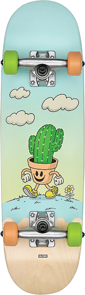 GLOBE KIDS SOFTIE MICRO SKATEBOARD COMPLETE 7.12 CACTI GUY