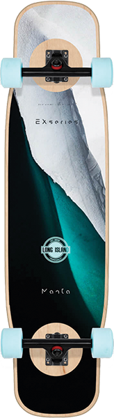 LONG ISLAND MANTA FIBER-EX SKATEBOARD COMPLETE 9.5X38.75