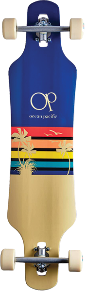 OP SUNSET DT LB SKATEBOARD COMPLETE 9.5x39 NAVY BLUE/OFF-WHT