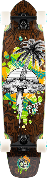 SECTOR 9 STRAND SQUALL SKATEBOARD COMPLETE 8.7x34