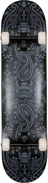 SPEED DEMONS BANDANA SKATEBOARD COMPLETE 8.0 BLK/BLK