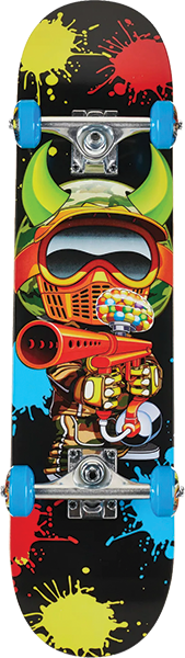 SPEED DEMONS PAINTBALLER SOFT TOP SKATEBOARD COMPLETE 7.0 BLACK