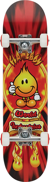 WORLD INDUSTRIES FLAMEBOY V2 SOFT TOP SKATEBOARD COMPLETE 7.0