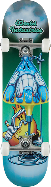 WORLD INDUSTRIES MADD SCIENTIST SKATEBOARD COMPLETE-7.5