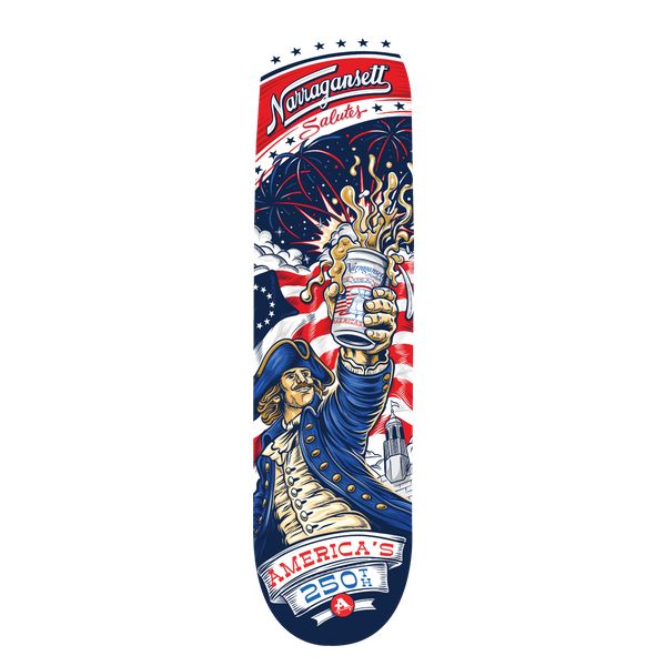 ALL I NEED AMERICA 250TH SKATEBOARD DECK-8.25