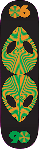 ALIEN WORKSHOP SCANNER SKATEBOARD DECK-8.25 BLACK