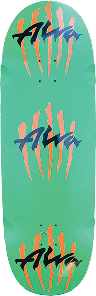 ALVA EGG TRIPLE SCRATCH SKATEBOARD DECK-10.6x33 ORG