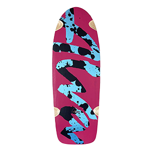 ALVA SPLATTER SKATEBOARD DECK-10.5x30.5 PINK/BLU/BLK