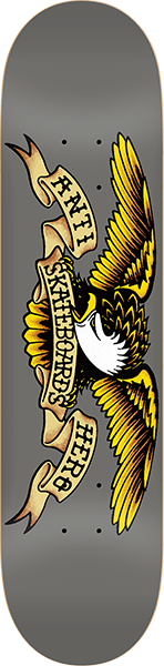 ANTI HERO CLASSIC EAGLE SKATEBOARD DECK 8.25 GREY