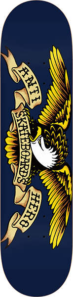 ANTI HERO CLASSIC EAGLE SKATEBOARD DECK 8.5 NAVY