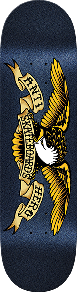 ANTI HERO EASY RIDER CLASSIC EAGLE SKATEBOARD DECK 8.5 NAVY METALLIC