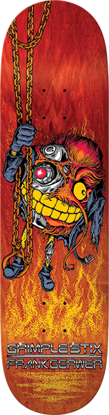 ANTI HERO GERWER GRIMPLESTIX GRIMPLENATOR DBX SKATEBOARD DECK8.25 RED