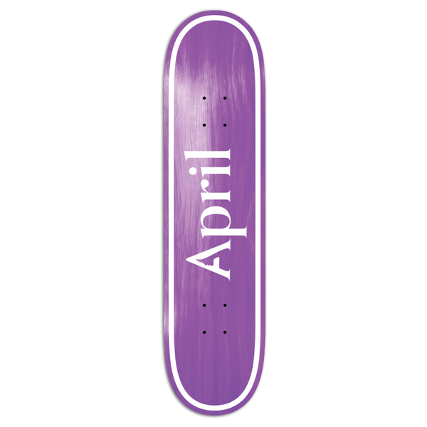 APRIL OG LOGO SKATEBOARD DECK-8.5 PURPLE