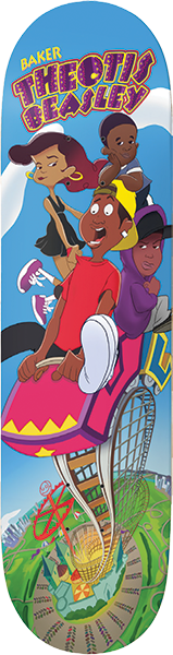 BAKER BEASLEY ROLLER COASTER SKATEBOARD DECK-8.25