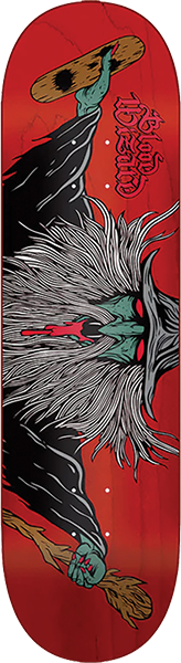 BLOOD WIZARD FLYING WIZARD SKATEBOARD DECK-8.5 ASSORTED COLOR w/ grip