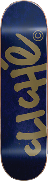 CLICHE HANDWRITTEN SKATEBOARD DECK-8.5 NAVY/GOLD