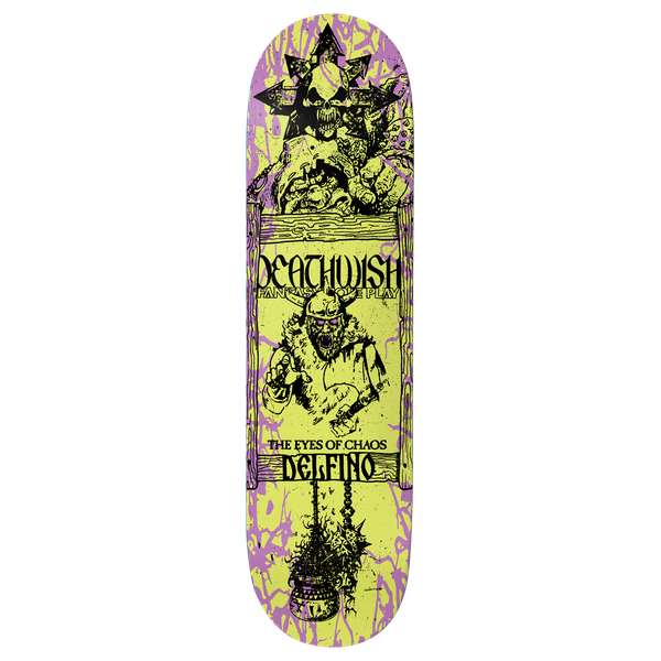 DW DELFINO CHAOS SKATEBOARD DECK-8.25