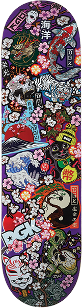 DGK EASTERN SLAPS SKATEBOARD DECK-8.25
