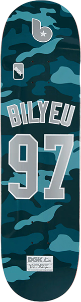DGK BILYEU MAJOR LEAGUE 3 SKATEBOARD DECK-8.25