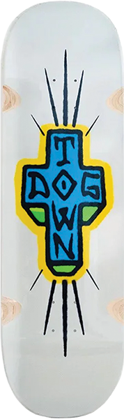 DOGTOWN SPRAY CROSS LOOSE TRUCKS SKATEBOARD DECK9.25x32.3 GREY DIP
