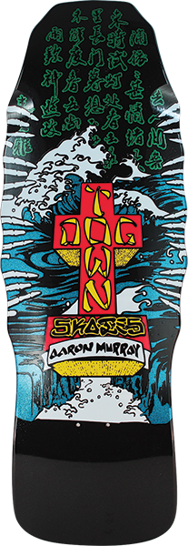 DOGTOWN MURRAY FINGERS 80'S SKATEBOARD DECK10.21x33.91 BLK/ICE PRL