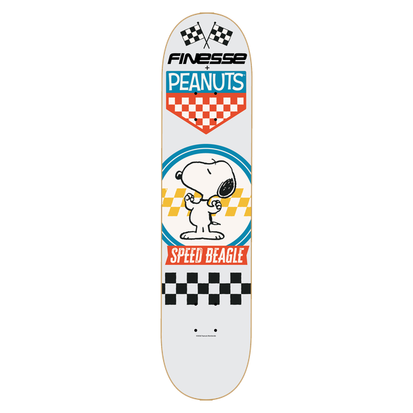 FINESSE PEANUTS SNOOPY SPEED BEAGLE SKATEBOARD DECK-8.75
