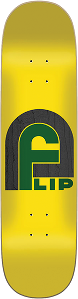 FLIP GATE LOGO SKATEBOARD DECK 8.12 YELLOW