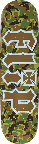 FLIP HKD COMBAT SKATEBOARD DECK-8.0 BROWN