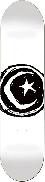 FOUNDATION STAR & MOON SKATEBOARD DECK-8.38 WHITE