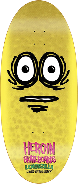 HEROIN LEMONZILLA SKATEBOARD DECK-13.5X31.5