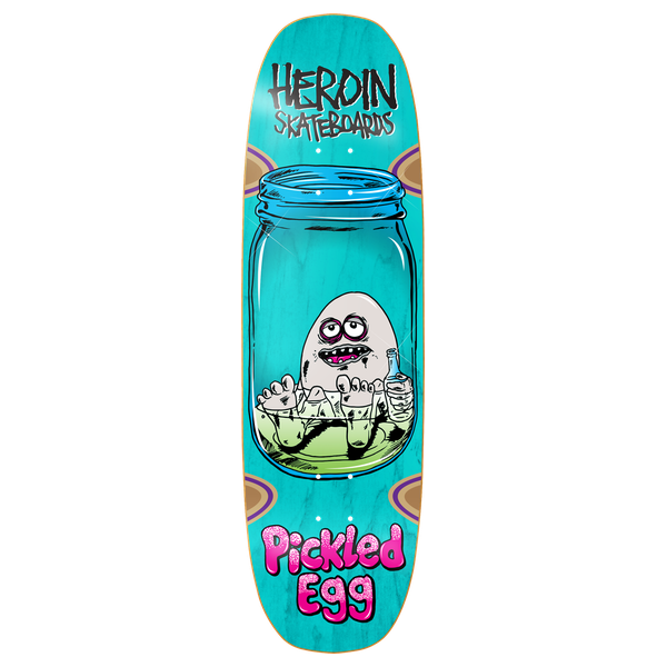 HEROIN PICKLED EGG SKATEBOARD DECK-9.0