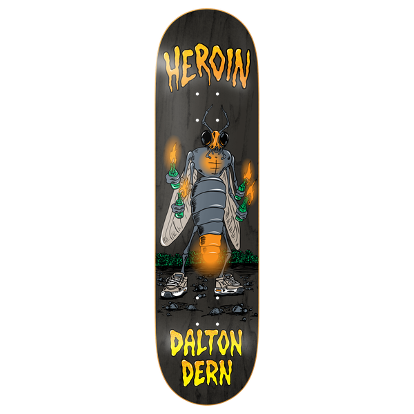 HEROIN DERN BUG SKATEBOARD DECK-8.38 w/grip