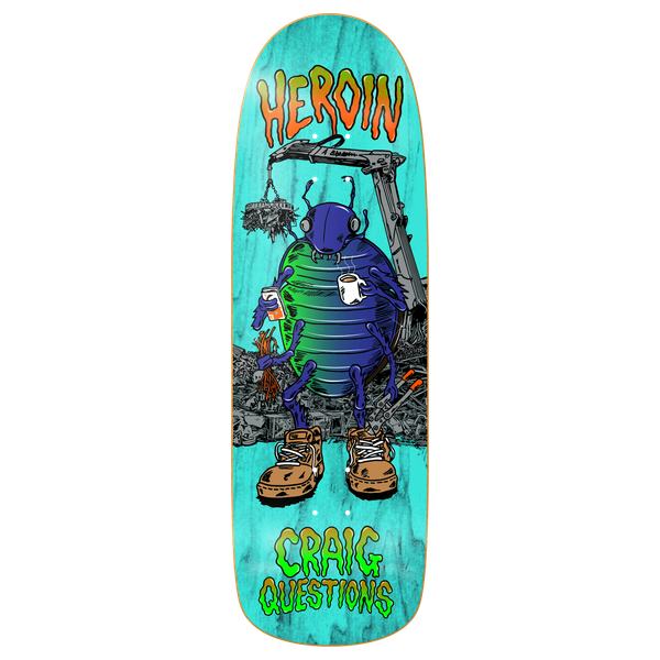 HEROIN QUESTIONS BUG SKATEBOARD DECK-9.6