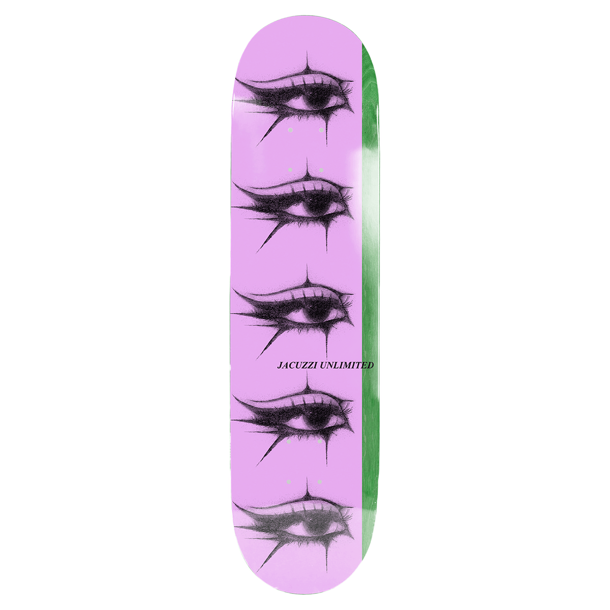 JACUZZI JET SKI EYES SKATEBOARD DECK-8.5 PINK/GREEN EX7