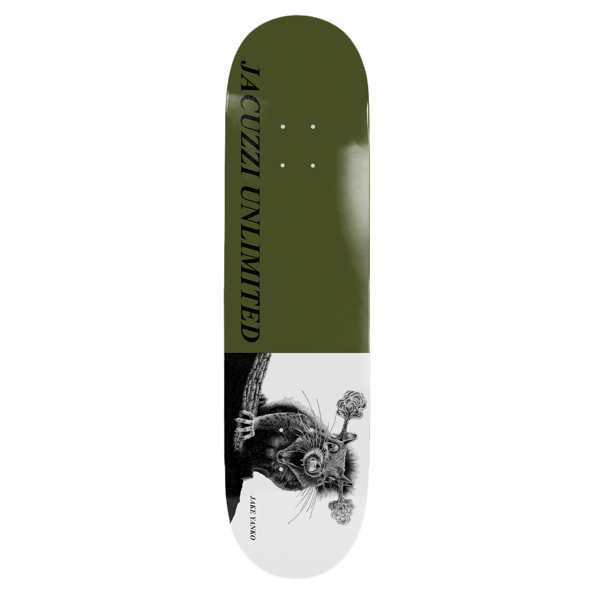 JACUZZI YANKO RABID SKATEBOARD DECK-8.75 GREEN EX7